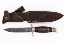 Нож финка НКВД-1 кованая сталь ХВ-5 Алмазка граб и венге